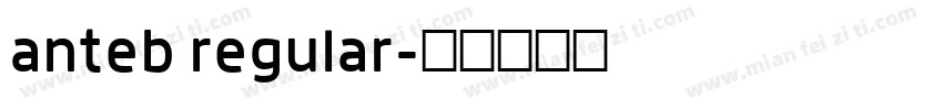 anteb regular字体转换